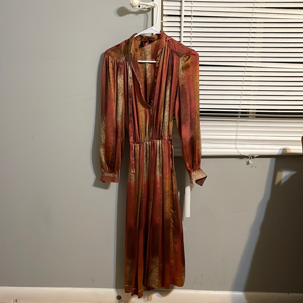 Vintage multi-colored midi dress